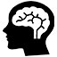 Icon of a brain to represent Behavioral Health